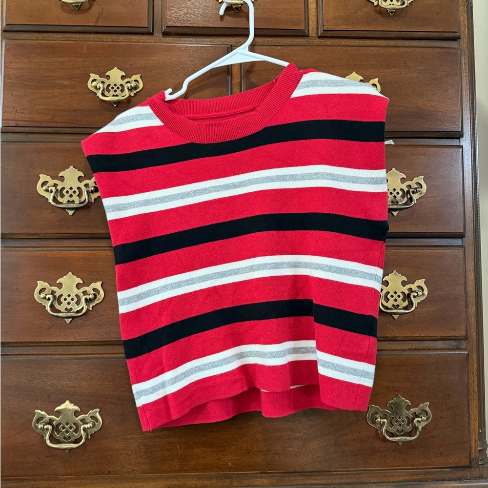 Maeve Striped Knit Top